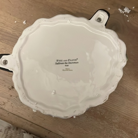 Fitz & Floyd “Sullivan the Snowman” Cookie Jar - Picture 9 of 10